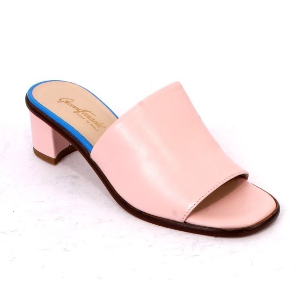 Gianni Ferrante 4330f Ivory Leather Slide Heel Sandal